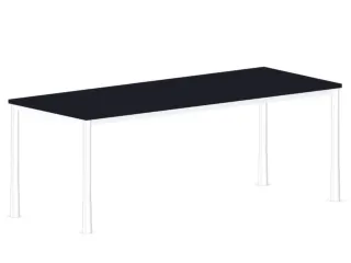 In hoogte verstelbaar bureau,HxBxD 720-840x2000x800mm,CC-zwart - 2