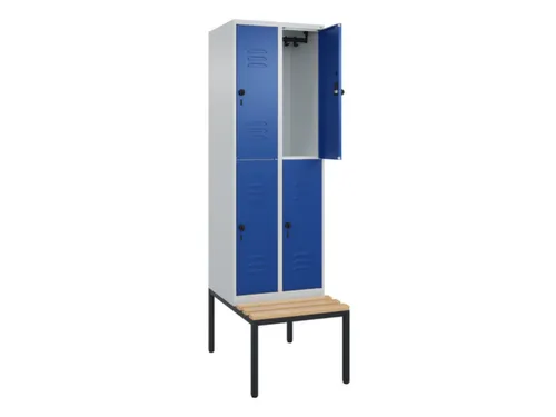 Dubbeldekse dekenkist,HxBxD 2120x600x815mm,2x2vak.,vak B 300mm