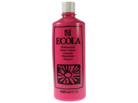 Plakkaatverf Ecola Flacon van 1000 ml Magenta