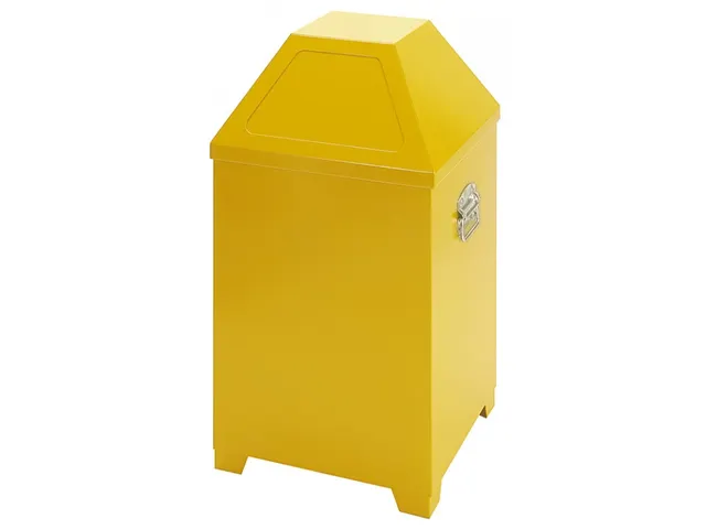 Caisson anti-feu pour chiffons huileux