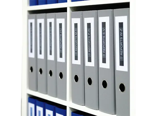 Labeltape Dymo 40913 LabelManager D1 polyester 9mm zwart op wit 10 stu