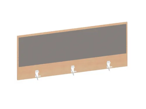 baliepaneel,v. bureau,aanbouw achter,B 1200mm,NE-esdoorn,BN8078-grijs