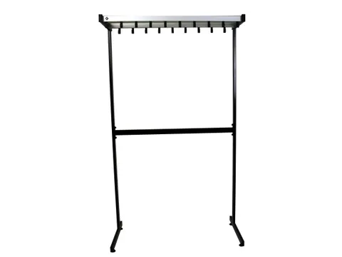 Pro-line Garderoberek Enkelzijdig 19 Haken grijs zwart