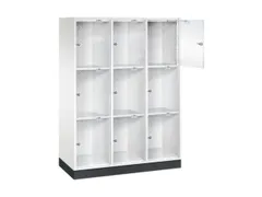 grootvolume-lockersysteem,HxBxD 1750x1220x500mm,3x3vakken,cil.-slot