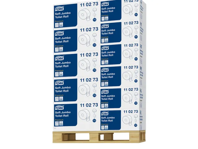Toiletpapier Tork T1 Jumbo 2-laags Wit Premium 110273 Pallet