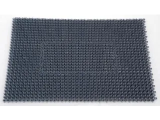 Schoonloopmat Grof Vuil Ldpe 57x86 Donkergrijs - 1