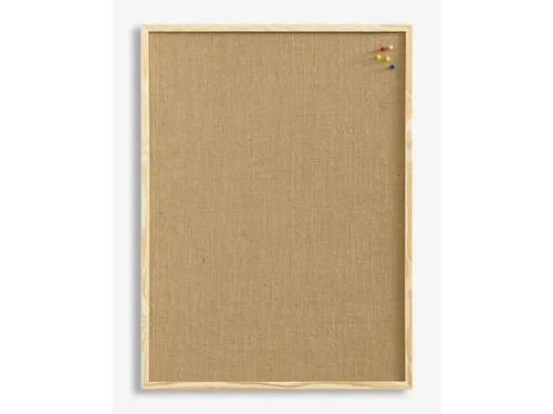 Prikbord Naga juten 40x60cm met houten omlijsting