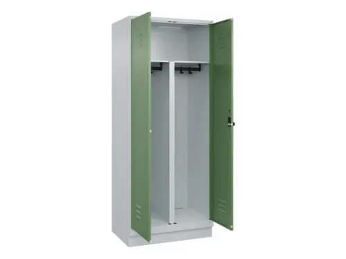 PBM-locker,HxBxD 1950x800x500mm,2vak,vak B 400mm,draaigrendel