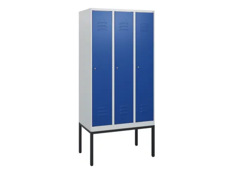 locker,HxBxD 1950x900x500mm,3vak,vak B 300mm,cil.-slot,voetonderstel