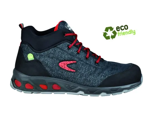 Cofra Thunder hoge S3 veiligheidsschoenen, zwart/grijs/rood, maat 41,