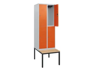Dubbeldekse dekenkist,HxBxD 1950x600x815mm,2x2vak.,vak B 300mm - 2
