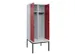 locker met bank,voor scheiding van kleding,HxBxD 2120x800x815mm,2vak