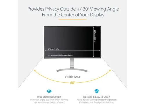 Privacy Filter Universeel 22 Inch