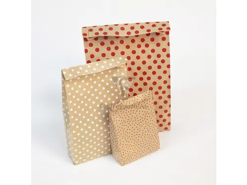 Cadeauzak Clairefontaine 15x31x6cm kraft Sterren 50 stuks