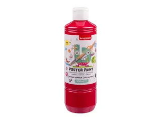 Plakkaatverf Bruynzeel primair rood fles à 500ml - 2