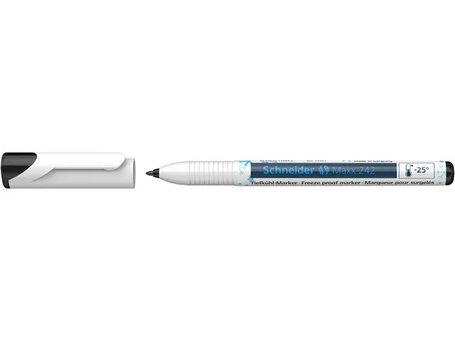 Diepvries marker Schneider Maxx 242 op blister zwart