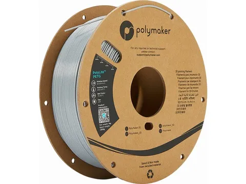 Polymaker PolyLite PETG Grijs Filament 1,75 mm / 3kg