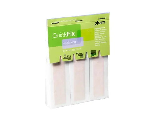 Plum QuickFix pleisterdispenser Navulling 30 elastische pleisters XL