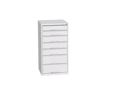 ladekast HxBxD 1000x525x550mm 7laden romp RAL7035 front RAL7035