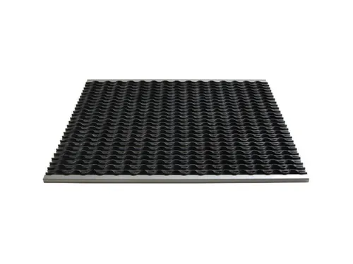 schoonloopmat,v. binnen/buiten,LxB 585x785mm,zwart/zilverkleurig