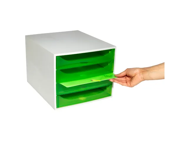 Ladenblok Ecobox 4 Laden Appelgroen