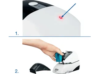 Rapid contactloze elektrische nietmachine 5080E zilver/oranje - 15