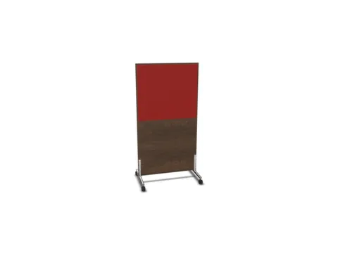 scheidingswand,HxB 1545x800mm,NV bruin hickory,BN4011-rood