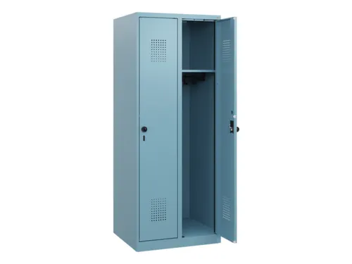 schoollocker,HxBxD 1530x600x500mm,2vak,vak B 300mm,draaigrendel