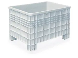 Stapelcontainer Pe 800x1200x800mm 520 liter 350kg 4 Poten Grijs