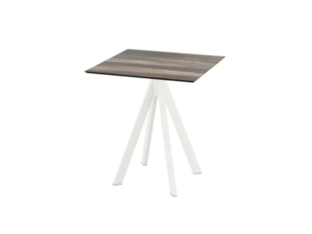 bistrotafel,HxBxD 730x700x700mm,rechthoekig,4voeten wit