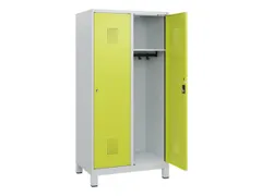 schoollocker,HxBxD 1630x800x500mm,2vak,vak B 400mm,cil.-slot,voeten