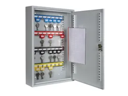 Sleutelkast 450X300X80Mm 32Haakjes 1Deur Ral7035 cilinderslot