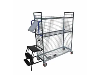 Verzamelwagen,Draagverm. 300Kg,2Etage(S),Draadgaasbodem,Verz. - 2