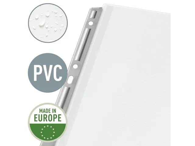 Pochette Leitz 4755 4 perf PVC 0.17mm lisse à soufflet