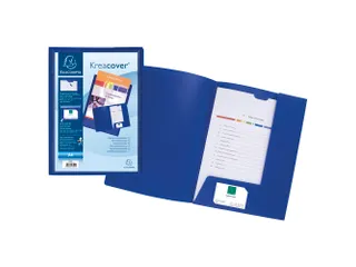 Presentatiemap Soepel PP Krea Cover A4 Blauw - 4