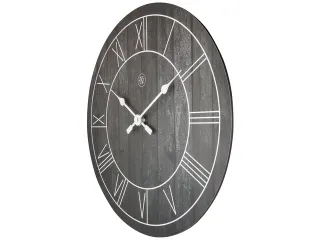 Wandklok nXt Paul dia 40cm hout bruin Romeinse cijfers - 3
