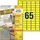 Gekleurde Etiketten Avery Zweckform 38.1x21.2mm Geel 1300 stuks