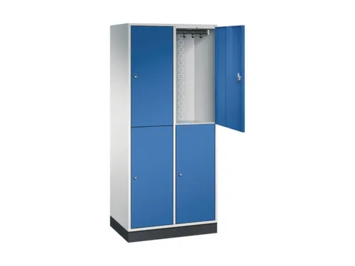 grootvolume garderobekast,RAL 7035/RAL 5010,HxBxD 1950x820x500mm