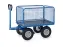 Handtrekwagens 6434l 1000kg 1200x800mm Luchtbanden Draadgaas Wanden