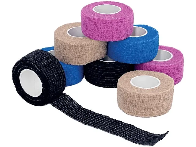 Bandage Pour Les Doigts, 2,5 Cm X 4,5 M, Boîte De 8 Rouleaux En Coule