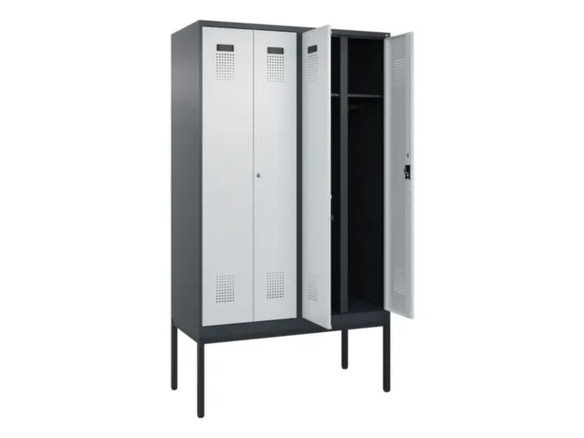 locker voor scheiding van kleding,HxBxD 2120x1200x500mm,4vak