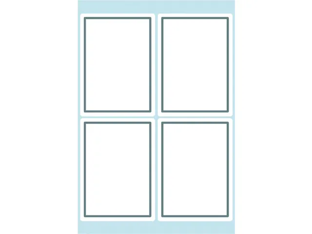 Boek Etiket Herma 5713 40x55mm wit met grijs kader 24 stuks