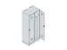 locker voor scheiding van kleding,HxBxD 1950x800x500mm,2vak