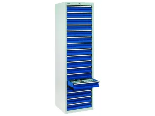 ladekast HxBxD 1800x500x500mm 17laden vergrendeling RAL7035 RAL5010 - 2
