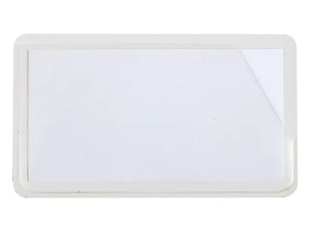 etikethouder,HxL 40x120mm,achterzijde magnetisch,wit