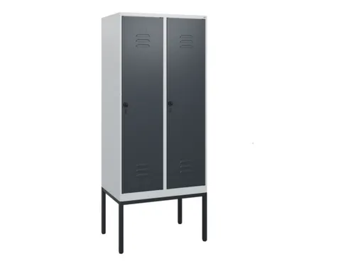 locker,HxBxD 1950x800x500mm,2vak,vak B 400mm,draaigrendel