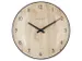 Horloge murale/de table mini NeXtime Ø20cm verre bombé bois clair