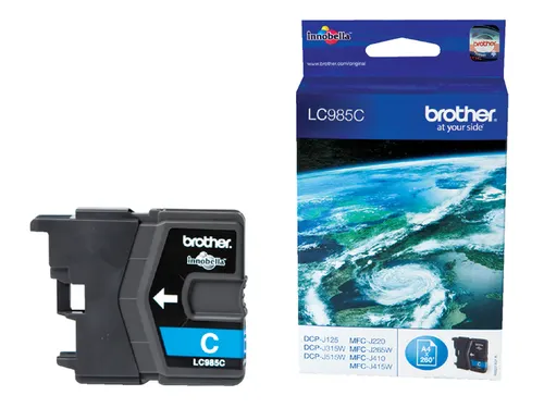 Inktcartridge Brother LC-985C blauw