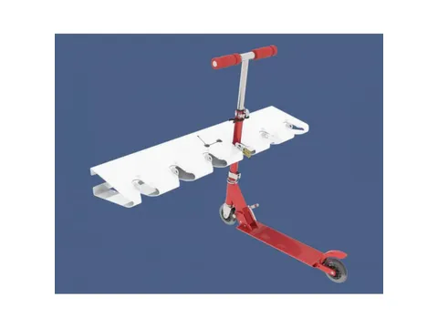 Steprek voor 6 steppen L 990mm eenzijdig RAL9010