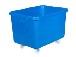 Verrijdbare Rechthoekige Bak 340 Liter Hxbxd 711X991X686Mm Pe Blauw